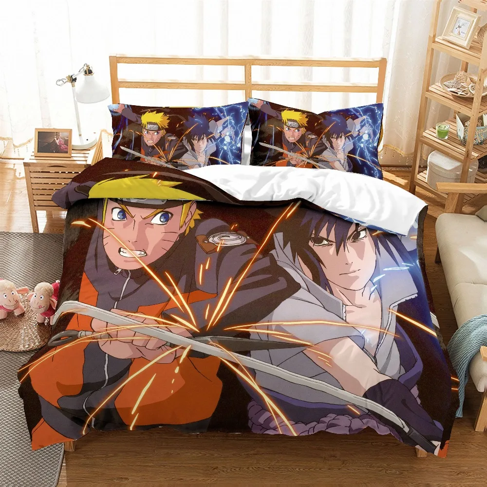 

3D print Bedding set Anime NARUTO kids/friends present/gift Duvet cover set Home Textiles super kingking/twin/full