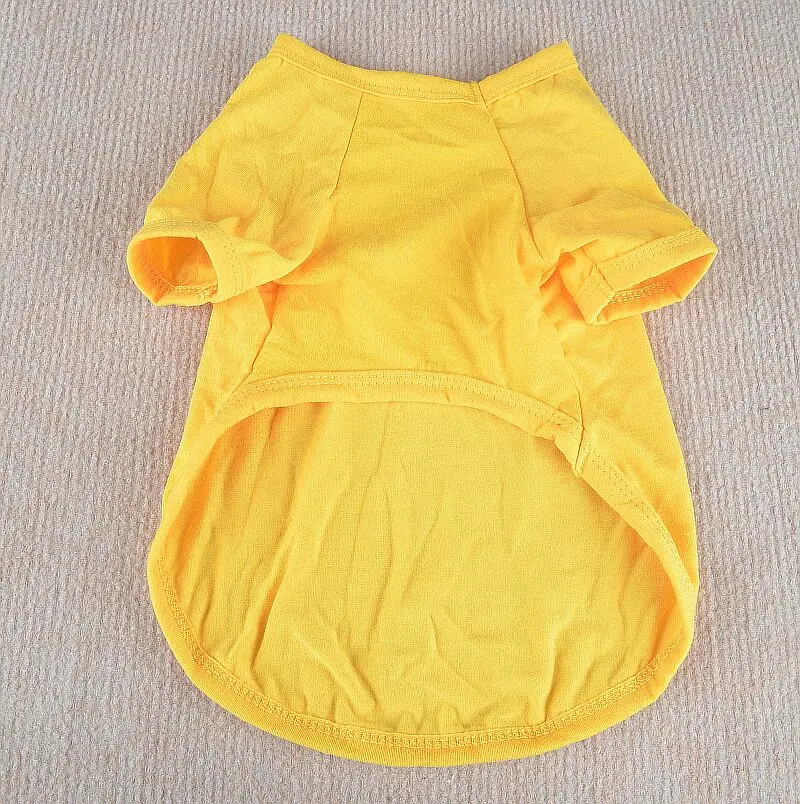 F09 Футболка Поло для собак летняя одежда для собак красивая одежда для собак Одежда для щенков - Цвет: yellow
