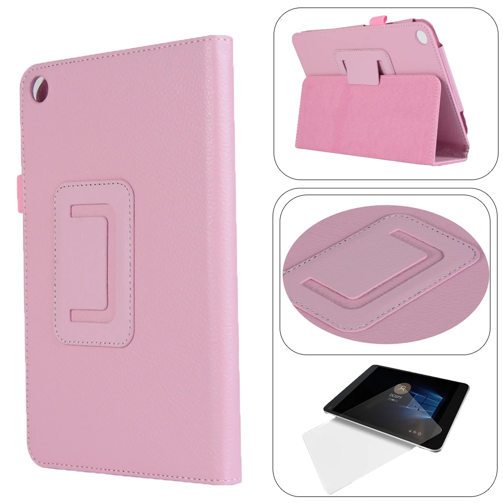 

Fold Shell Case Magnetic Smart PU Leather Cover For Xiaomi MiPad 4 8.0 Inch + Tablet Ultra Thin HD Clear Film Screen Protector