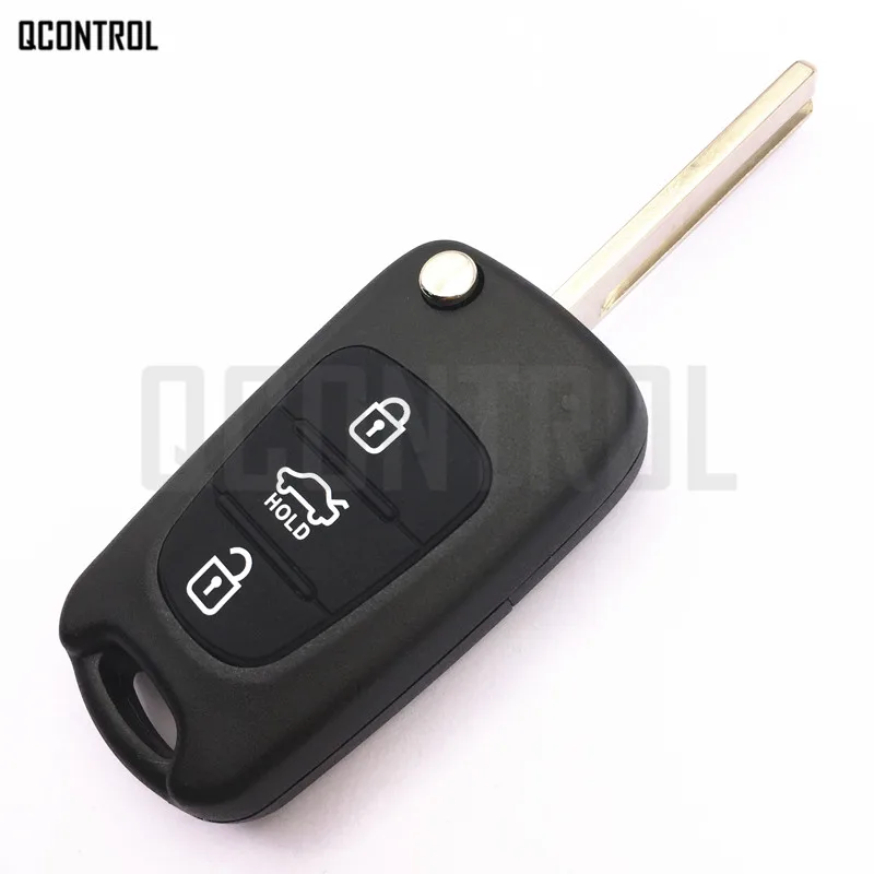 QCONTROL замок двери дистанционного ключа для KIA Rio RKE-4F03 или RKE-4F04 с HY20 лезвие 433 МГц PCF7936 чип