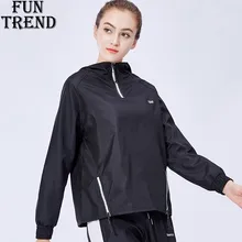 Женские футболки для йоги Фитнес бег с капюшоном и длинными рукавами, Спортивная рубашка с короткими рукавами, спортивный топ черного цвета для пробежки тренировки Футболка для бега женская спортивная одежда