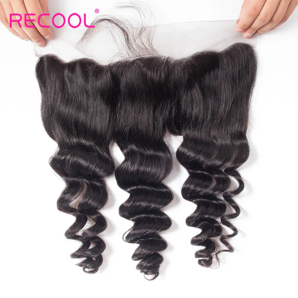 Recool HD прозрачное кружевное фронтальное закрытие 8 22 дюйма Remy Бразильские