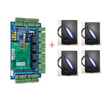 

Wiegand TCP/IP Network Access Control Board With web Contrller + 4pcs 12Khz RFID Card Reader with wiegand26/34