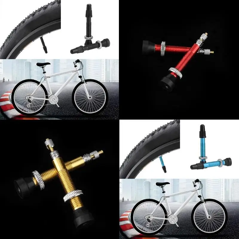 MTB Road Bike Extender Valves 1Pair Bicycle Aluminum Alloy Tubeless