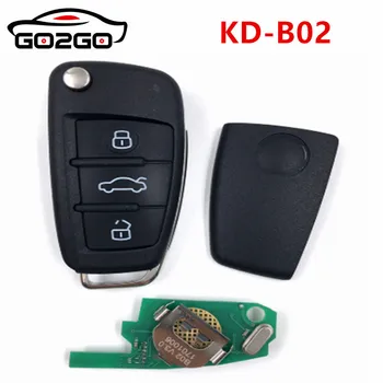 

5PCS B02 Remote Control Car Key B-Series 3 Button KD Remote Key for Audi A6L Work With URG200/KD900/KD200 Key Programmer