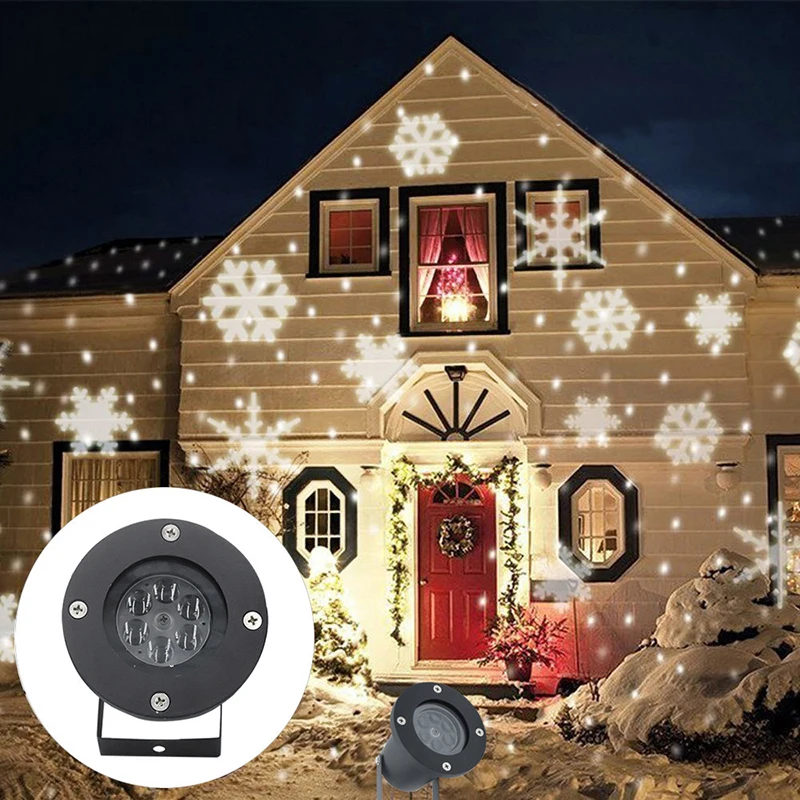 

Litwod Z25 Outdoor Snowflake LED Stage Snow Lights Waterproof Light Christmas Holiday White & RGB Color Lighting party 220V 110V