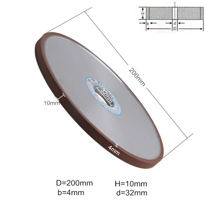 1 шт. шлифовальный круг 150/180/240/320 Грит 200*10*32*4|diamond grinding wheel|grinding wheeldiamond |