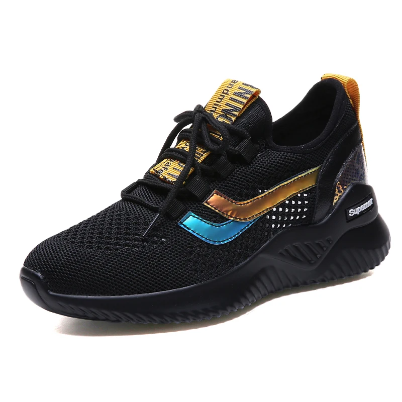 

2019 Hugely Popular Women Shoes Chunky Sneakers Flat Casual Breathable Mesh White Platform Sneakers Basket Femme