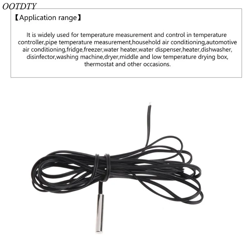 OOTDTY 150 см NTC 10K Ohm 1% 3435 датчик температуры цилиндра 1 5 м провод|temperature sensor|probe