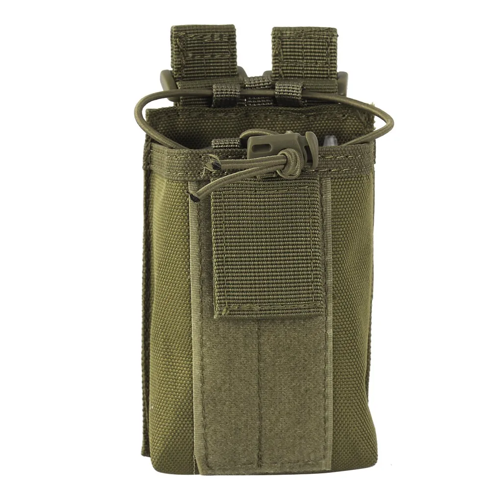 Тактический Molle Walkie Talkie сумка кобура портативный 1000D нейлоновый чехол для радио Мультифункциональный чехол для охоты аксессуары для стрельбы - Цвет: Green