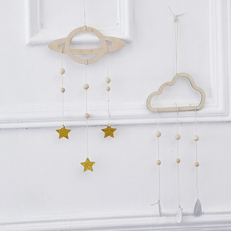 

INS Nordic Baby Decoration Birthday Children's Cloud Rain Tent Toy for Baby Room Decor Banner Bed Crib Bumper Photography Props