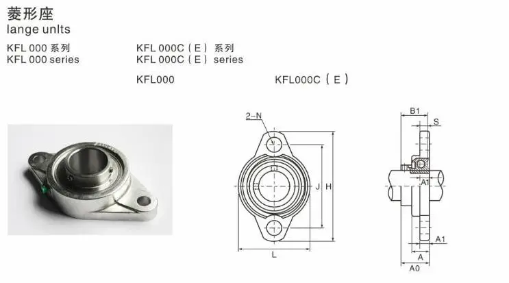 2 PCS Zinc Alloy Seated seat External Spherical surfaced Diamond-Shaped Screw Support KFL004 