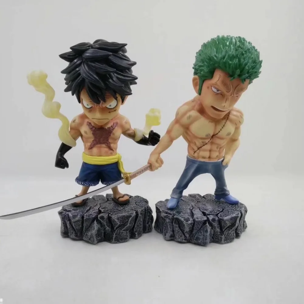 Huong Anime 15CM One Piece Underworld Luffy Zoro PVC Figure 