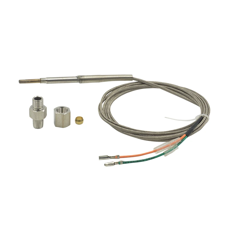 Exhaust Temperature Sensor Dragon gauge Exhaust gas CarTemp sensor 2m EGT K Type Thermocouple Probe Temperature Sensors Threads Temp Sensor Gauge