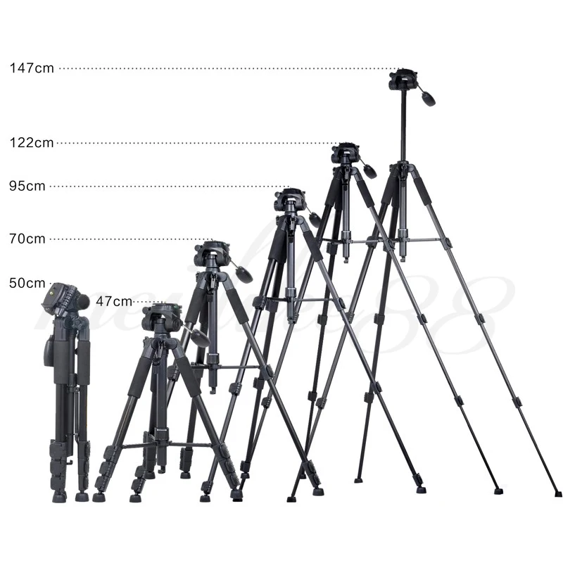 Штатив Zomei Z666 Профессиональный портативный алюминиевый штатив для путешествий аксессуары для камеры подставка с панорамной головкой для камеры Canon Dslr
