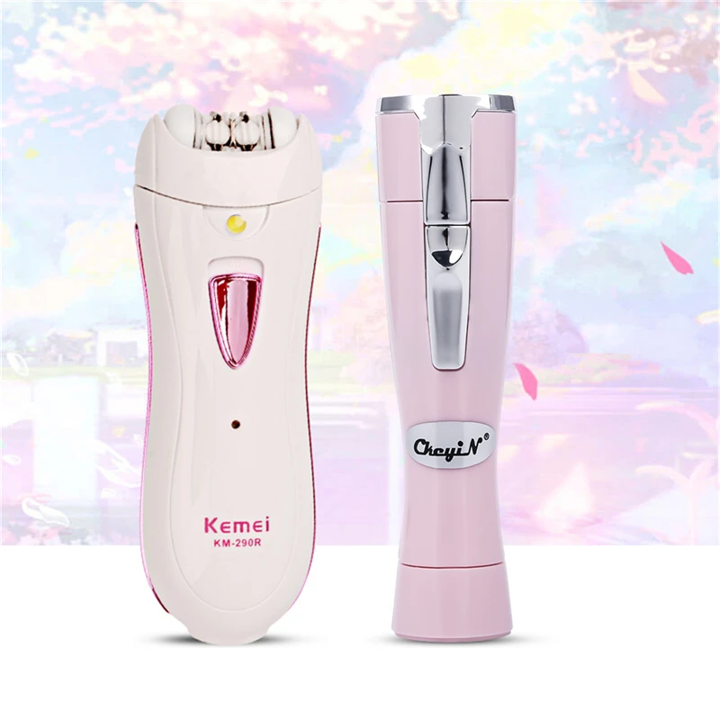 Women Rechargeable Hair Epilator Female Hair Remover Body Face Underarm