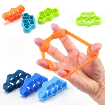

Adults Universal 11LB Silicone Five-hole Finger Puller Training Workout Resistance Bands Mouse Hand Control Exercise Tool