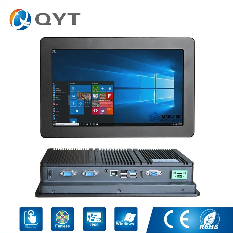 

12 inch Industrial Fanless Panel PC, Core i5 CPU/4GB RAM/32G SSD,2COM/4USB, 12" rugged industrial tablet