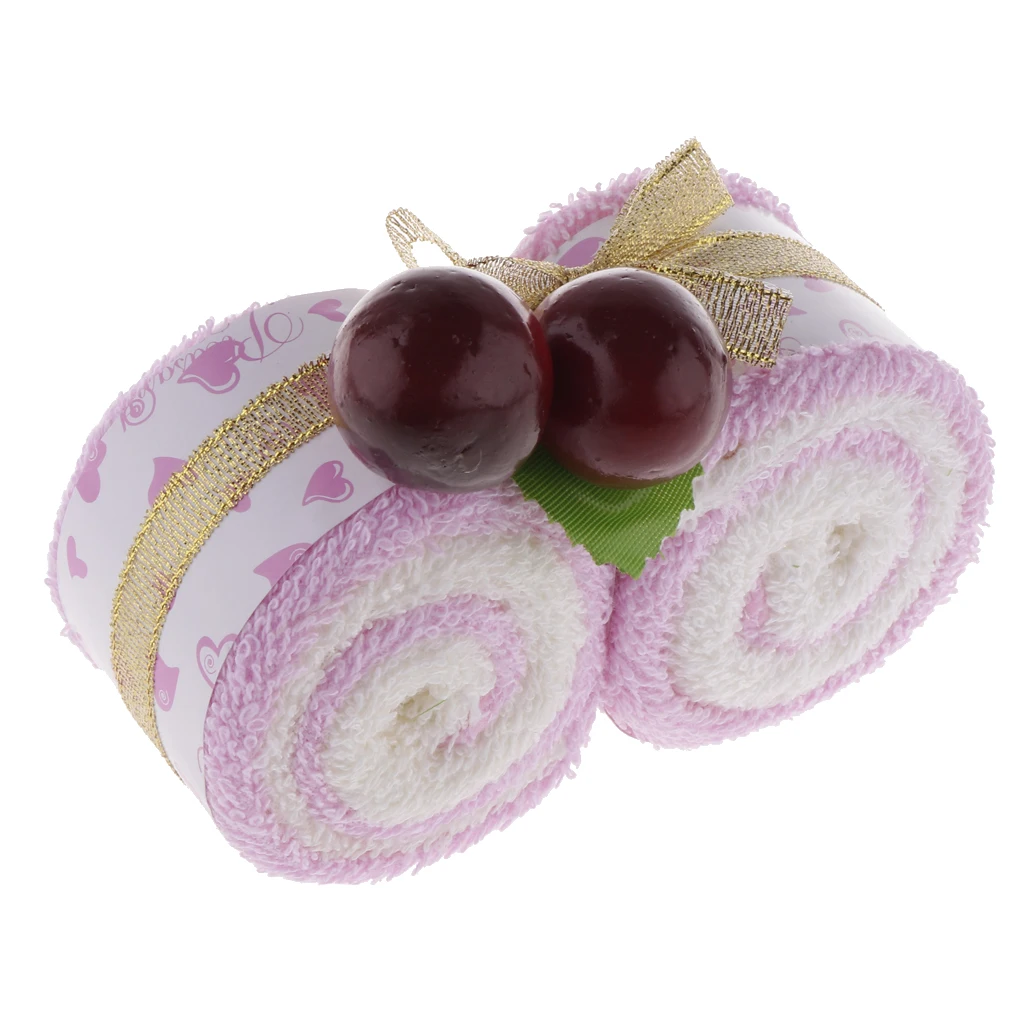 Lovely Cotton Christmas Towel Red Berries Washcloth Xmas Ornament Souvenir Gift Novelty Wedding Party Gift Favor