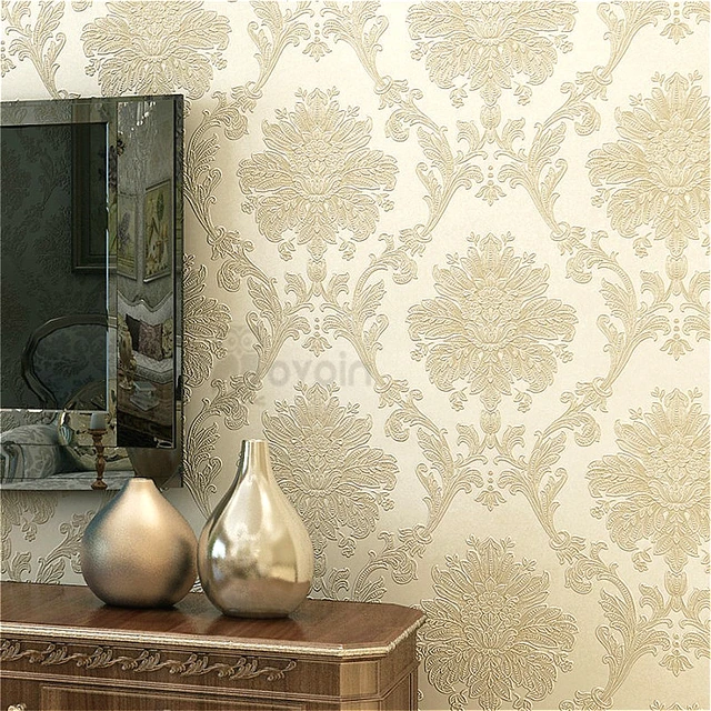 Pearly Gilt Luxury Floral Damast Texture vliestapete Home Wand ... Pearly Gilt Luxury Floral Damast Texture vliestapete Home Wand ...