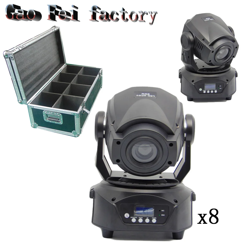 

8pcs/lot 90W LED Gobo Moving Head Light 3 Face Prism DMX Controller for Stage Theater Disco Nightclub Party led