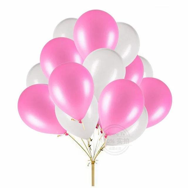 25 шт./лот 1" латексные шары/Микки тематические вечерние шары/черный желтый и красный шары/душ ребенка первый день рождения декорации - Цвет: White pink