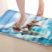 Медведь Стиль Коврик для ванной комнаты, смешной Противоскользящий коврик для ванной, занавески для душа s аксессуары, соответствующие вашей душевой занавеске