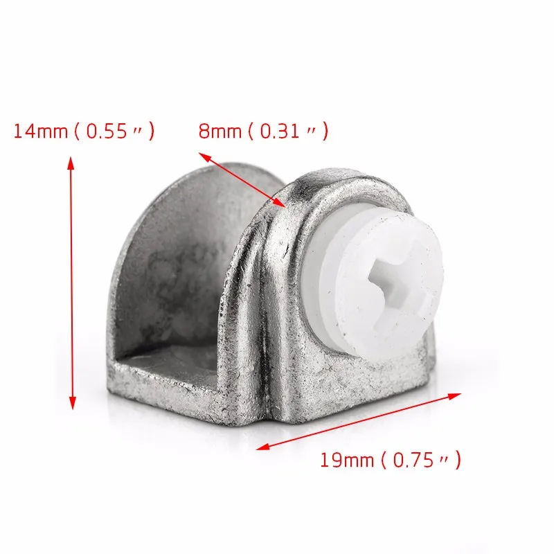 4 шт. NED полукруглые стеклянные зажимы цинковые полки из сплава поддержка никеля отделка Угловые крепежные скобы для 8 мм толщиной мебельной фурнитуры