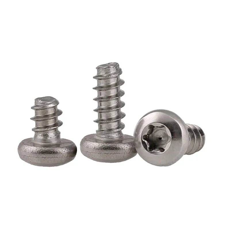 

100pcs/lot Stainless steel flat tail pan head torx tapping screw for plastic M2.2 M2.6 M2.9