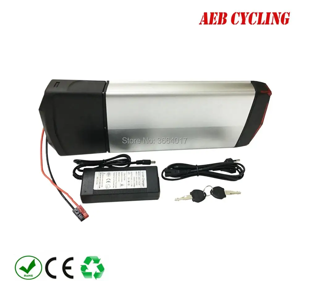 Perfect EU US free tax 250W 350W 500W 750W 1000W e-cargo bike battery pack 36V 48V 52V RB3 rear rack battery Li-ion battery pack 3