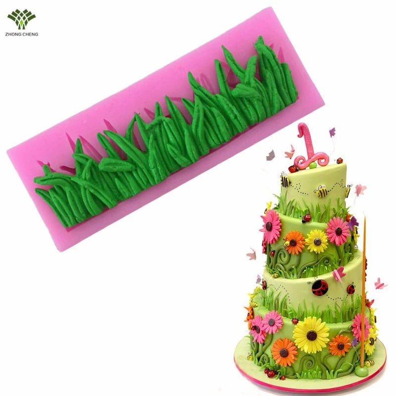 DIY Grass Mold Silicone Fondant Mould Cake Decorating Sugar Craft Baking Tool CO DIY Grass Mold Silicone Fondant Mould Cake Decorating Sugar Craft Baking Tool CO