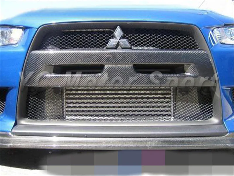 

Car Accessories Carbon Fiber VS Style Front Grille Fit For 2008-2010 Evolution X EVO 10 Front Bumper Garnish Cover