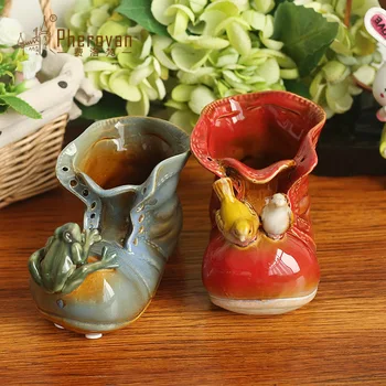 

American country boots fashion shoes head ornaments pen Home Furnishing study personality decoration decoration