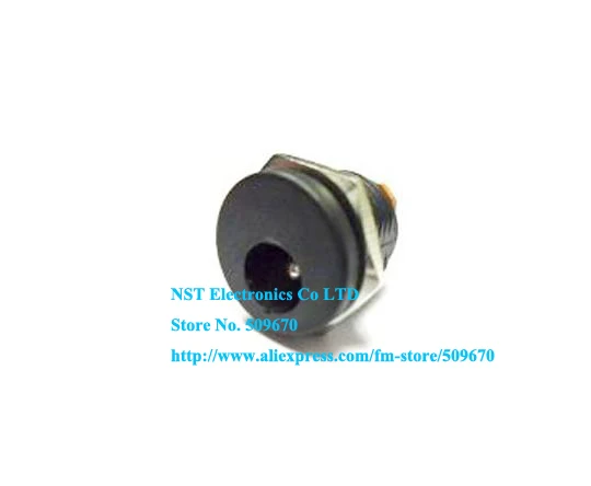 

Free shipping/50PCS/ Black Plastic DC 5.5x2.1mm Power Socket Connector Round Panel Mounting Plug New