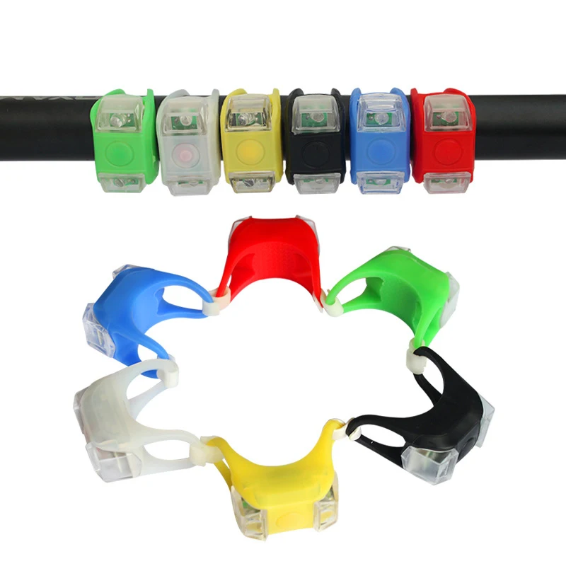 

Mini LED Bike Bicycle Light Rear Light Bicycle Warning Tail Light Waterproof Bike light Silicone 3 Modes