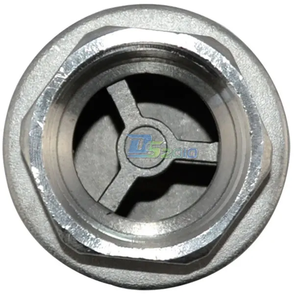 1/2" Check Valve WOG 1000 Spring Loaded In-line Stainless Steel SS316 CF8M BSPT 