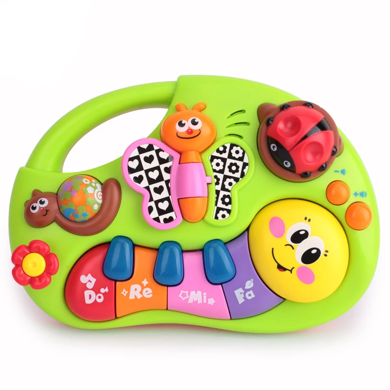 Funny musical instrument toys toddler learning machine toy with lights