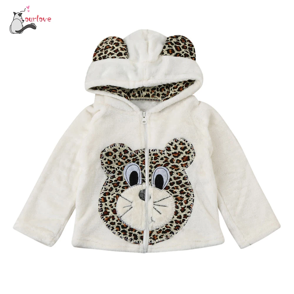 

Autumn winter coat girls Baby Infant Kids Boys Girls Cartoon Animal Hooded Coat Cloak Tops Warm Thick Clothes casaco infantil