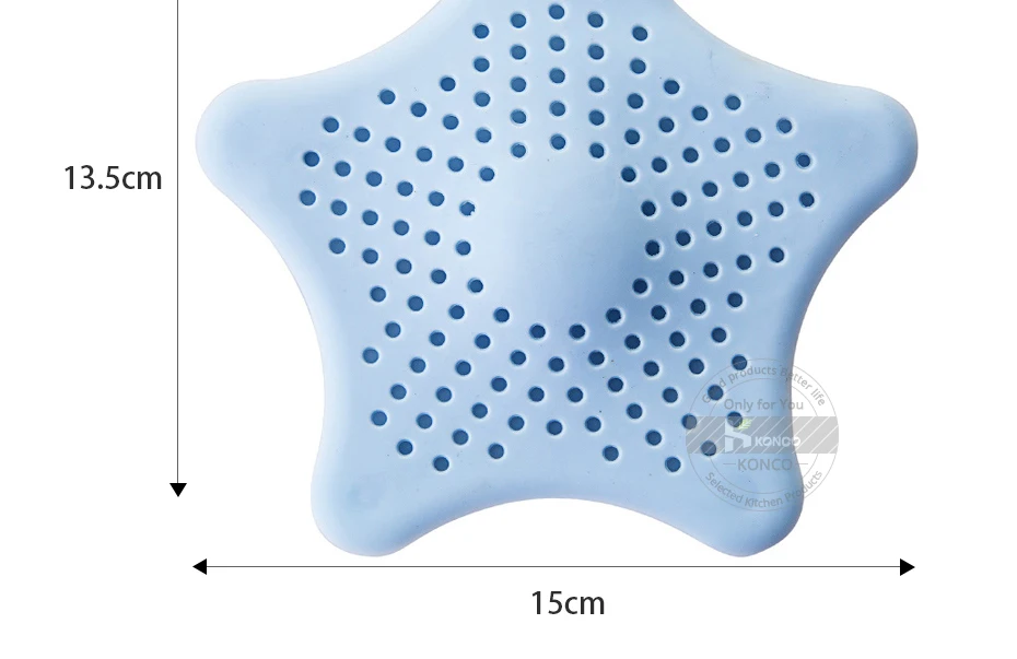 Konco фильтр для ванной комнаты, фильтр для раковины Kicthen, дуршлаг, Звездный канализационный фильтр, фильтр для ванной, анти-блокирующий напольный слив