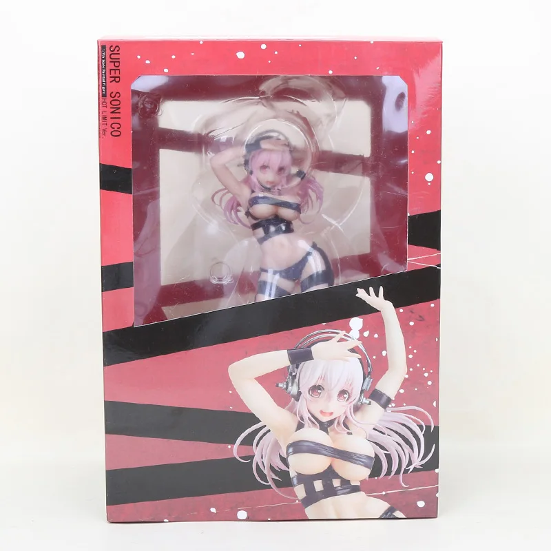 Super Sonic Sonico Figure Hot Limited ver. Свадебное платье ver. Купальник ПВХ аниме Фигурное бикини сексуальная девушка игрушки - Цвет: in box 17297 22cm