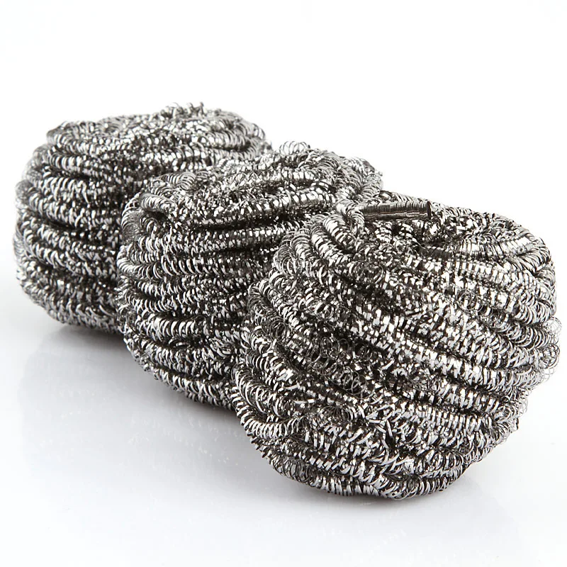 

6pcs Kitchen Clean Steel Ball Pot Wash Brush Dishes Decontamination Brush Scrubbing Pots Kitchenware Cleaning Tools