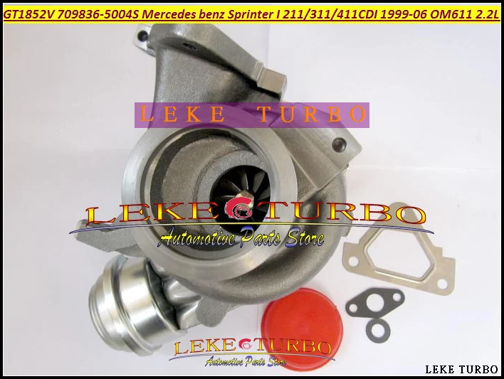 GT1852V 709836-5004S 709836 A6110960899 Turbocharger Turbo For Mercedes benz Sprinter I Van 211CDI 311CDI 411CDI 1999-06 OM611 2.2L 141HP (5)