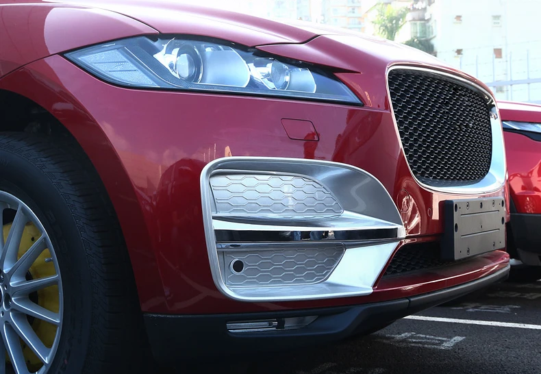 Lsrtw2017 жемчуг хром абс автомобиль foglight планки для jaguar f-pace