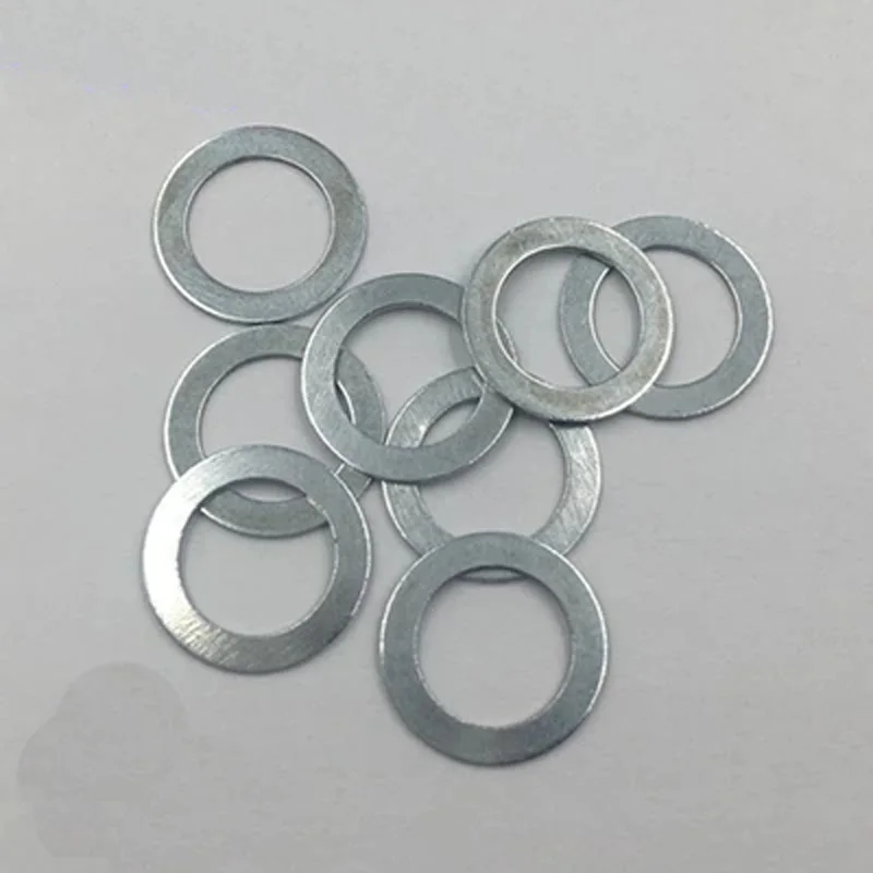 10pcs M10 Ultra thin galvanized flat washer gasket flats pad thickness
