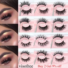 Visofree ресницы натуральные накладные Искусственные ресницы длинный макияж 3D норковые ресницы, наращивание ресниц норковые ресницы красота 43 стиля