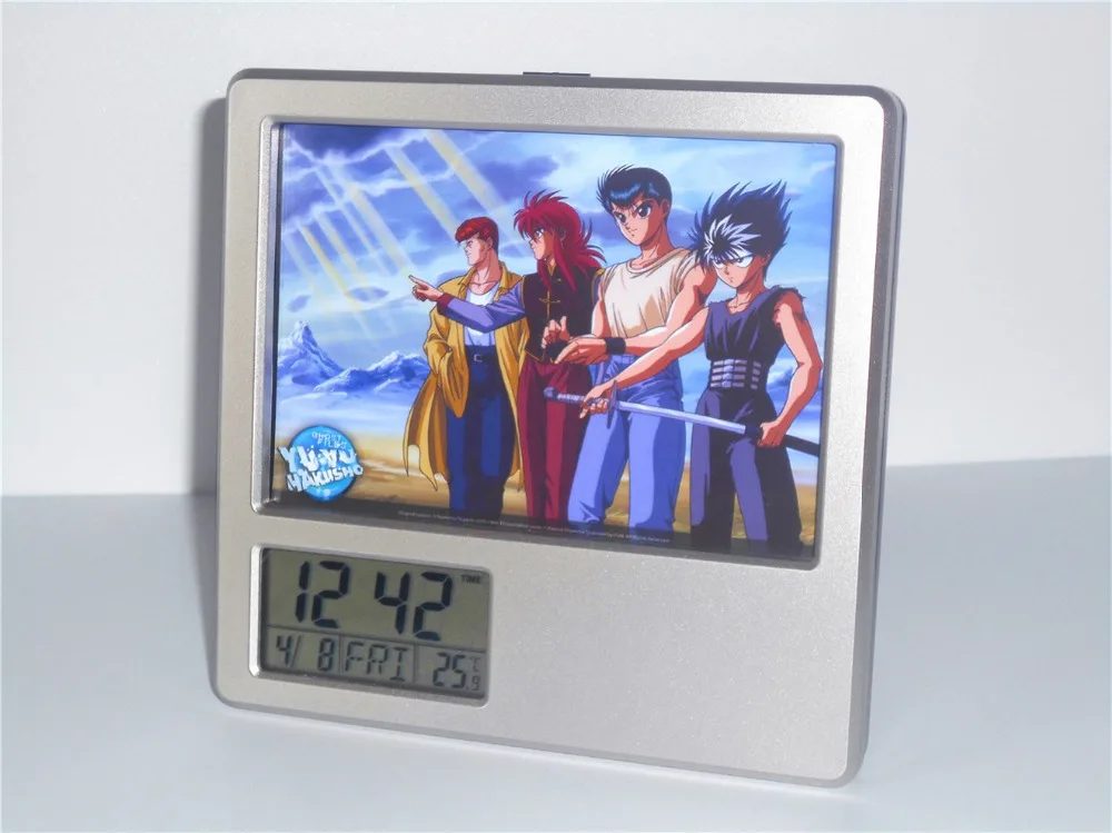 New Yuyu Hakusho Creative Digital Alarm Clock Multi Function Desk