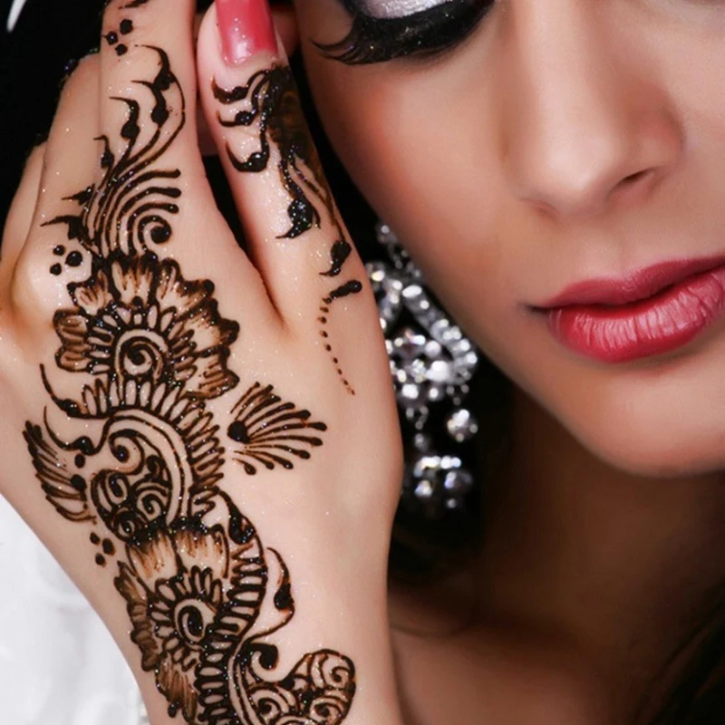 印度海娜纹身膏套装golecha海娜暂时性质纹身彩绘膏henna tattoo