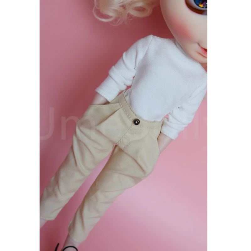 Модная одежда Blyth Doll, 30 см футболка с длинными рукавами Повседневные укороченные штаны цвета хаки для Licca кукла azone Одежда Игрушка для девочек