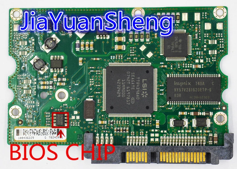 Seagate hard drive circuit board number ST 100435196