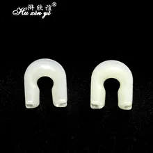 HXY 30 шт. без травм светящаяся линия U Тип от наматывания вращающийся соединитель рыболовные снасти аксессуары